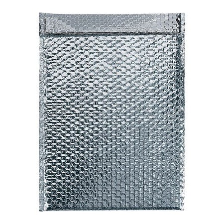 Box Packaging Global Industrial Cool Shield Thermal Bubble Mailers 12-3/4inW x 10-1/2inL Silver 50/Pack B2277867